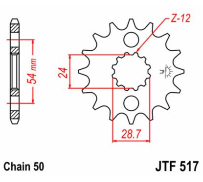 Pignon JT SPROCKETS acier standard - 630