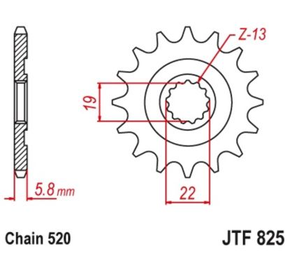 Pignon JT SPROCKETS acier anti-boue - 520