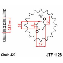 Pignon JT SPROCKETS acier standard - 420