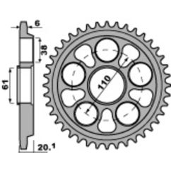 Couronne PBR alu renforcé - 520