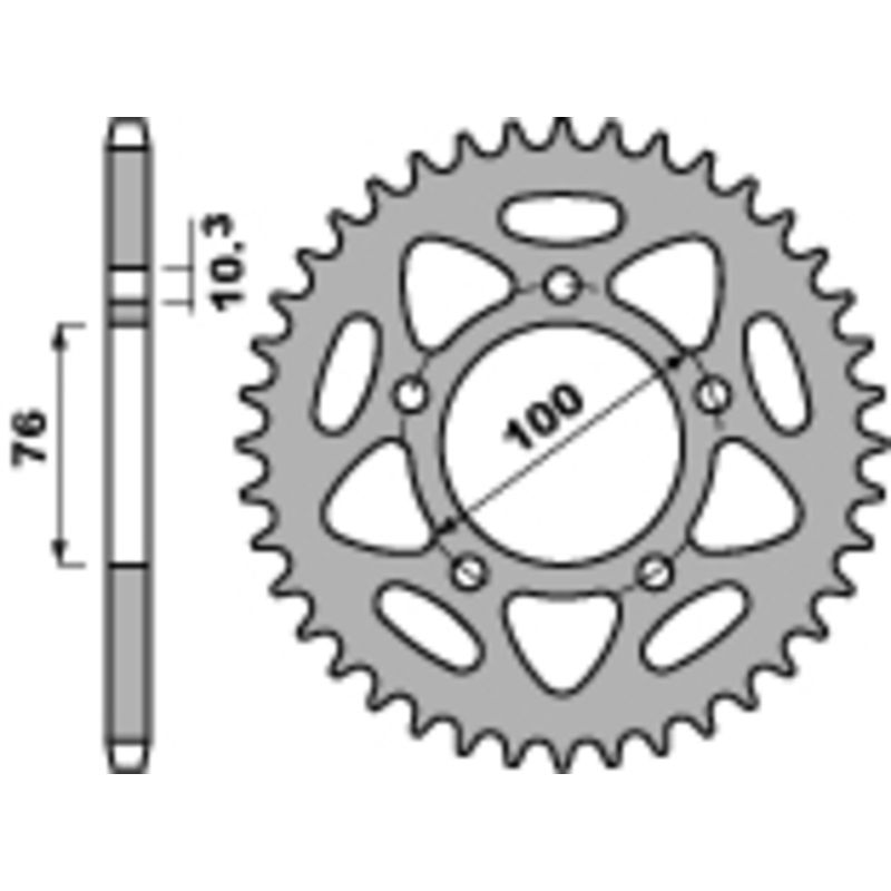 Couronne PBR alu standard - 525