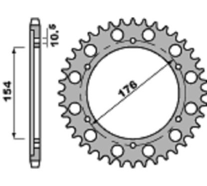 Couronne PBR acier standard - 530