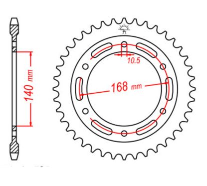 Couronne JT SPROCKETS Acier Standard - 525