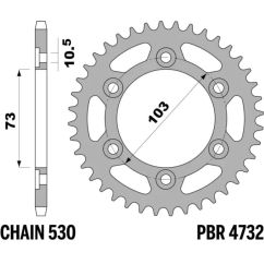 Couronne PBR acier standard - 525