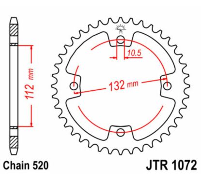 Couronne JT SPROCKETS Acier Standard - 520