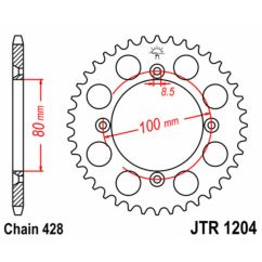 Couronne JT SPROCKETS Acier Standard - 428