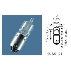 Ampoule OSRAM Original Line H6W 12V 6W - boîte de 10 Ampoule OSRAM Original Line H6W 12V 6W - boîte de 10