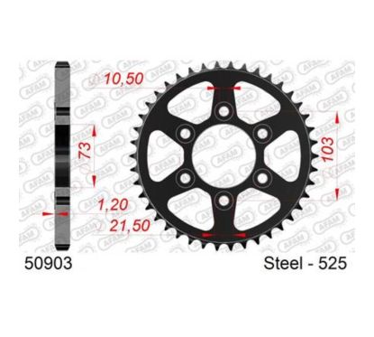 Couronne AFAM acier standard - 525