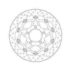 Disque de frein BREMBO Serie Oro rond flottant Disque de frein BREMBO Serie Oro rond flottant