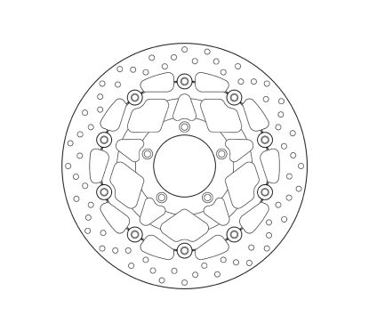Disque de frein BREMBO Serie Oro rond flottant