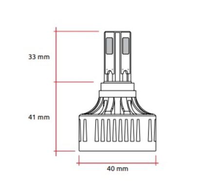 Kit LED ampoules pour phare origine RACETECH Replacement 12V 32W - x1