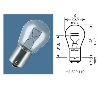 Ampoule OSRAM Original Line P21/5W 12V 21/5W - x10
