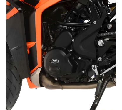 Couvre-carter gauche (embrayage) R&G RACING noir Husqvarna