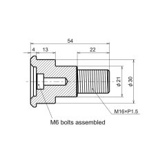 Adaptateur de rétroviseur embouts de guidon DAYTONA