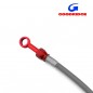 Durite Aviation 50cm INOX - Raccords ROUGE