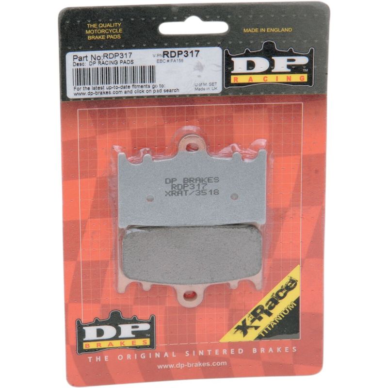 Plaquettes RDP Race/X-Race en titane