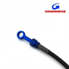 Durite Aviation 30cm NOIR - Raccords BLEU