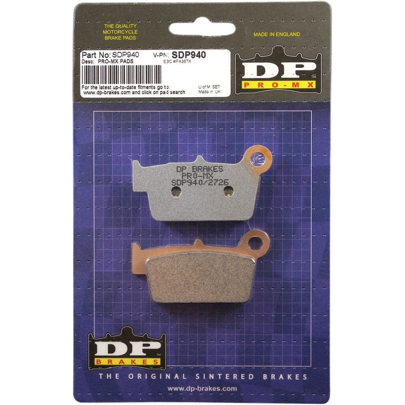 Plaquettes de frein frittées SDP Pro-MX
