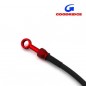 Durite Aviation 50cm NOIR - Raccords ROUGE