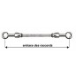 Durite Aviation 30cm CARBONE - Raccords INOX