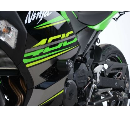 Tampons de protection R&G RACING Aero noir Kawasaki Ninja 400