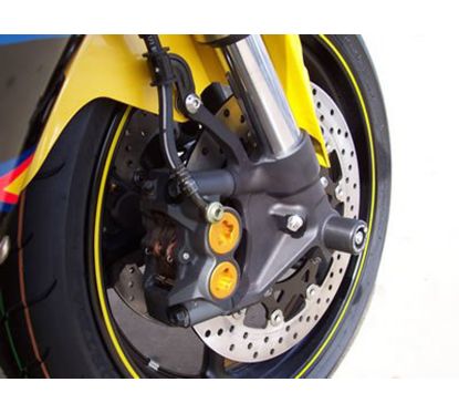 Protection de fourche R&G RACING noir Yamaha YZF-R1/R6 / T-Max 530