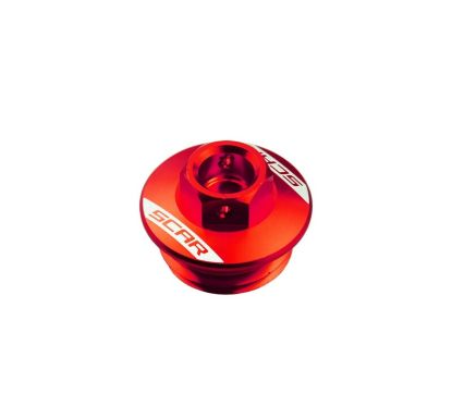 Bouchon de carter d'huile SCAR rouge