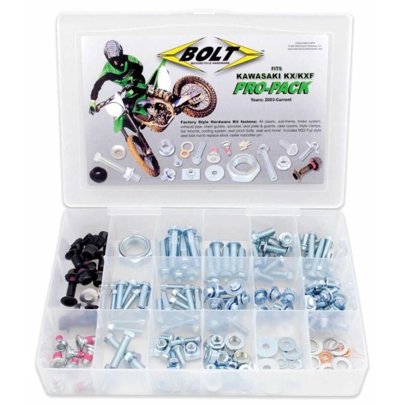 Pro Pack Bolt Kawasaki KX/KX-F 125 à 450 Pro Pack Bolt Kawasaki KX/KX-F 125 à 450