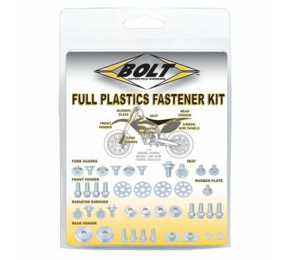 Kit vis plastiques BOLT inox Honda CRF 250/450R