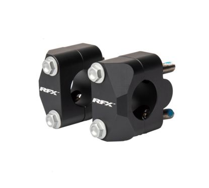 Pontets adaptateur de guidon RFX Race 22,2mm28,6mm (Noir) universel Conversion en guidon surdimensionné.