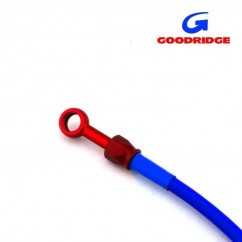 Durite Aviation 30cm BLEU - Raccords ROUGE