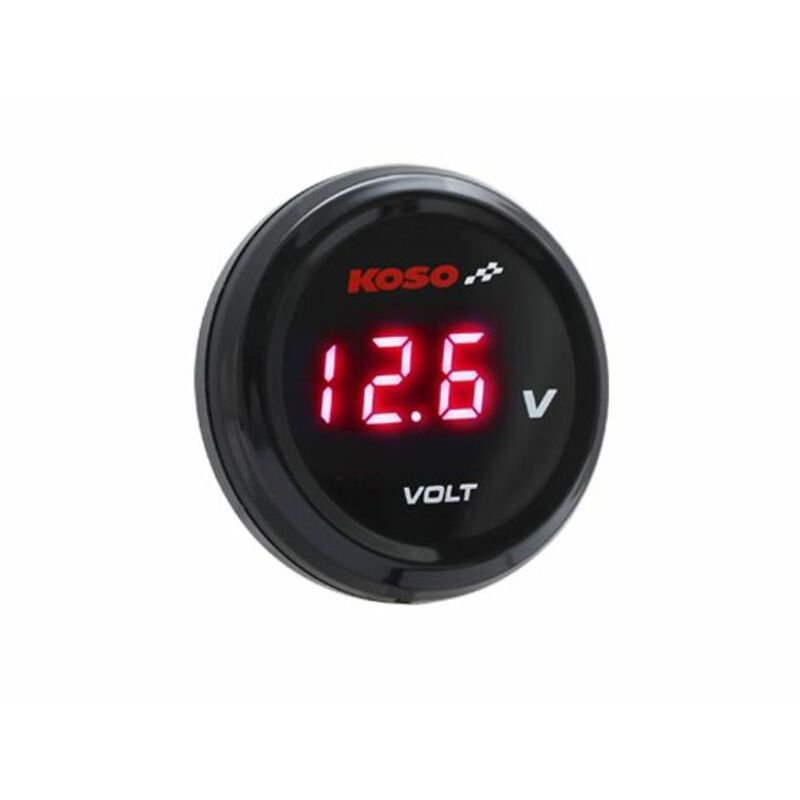 Voltmètre KOSO i-GEAR affichage bleu