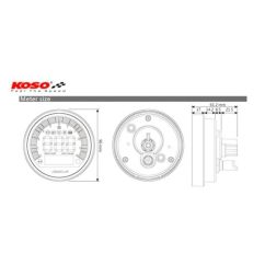 Compteur multifonction KOSO DL-04 Unlimited