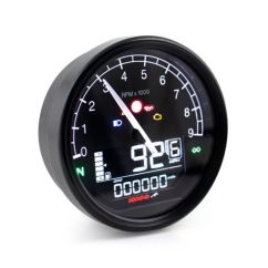 Compteur de vitesse/Tachymètre KOSO D80 TNT-05 anneau noir
