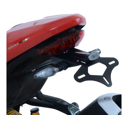 Support de plaque R&G RACING noir Ducati Monster 1200R