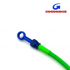 Durite Aviation 35cm VERT - Raccords BLEU