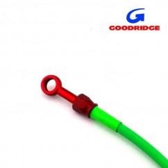 Durite Aviation 30cm VERT - Raccords ROUGE