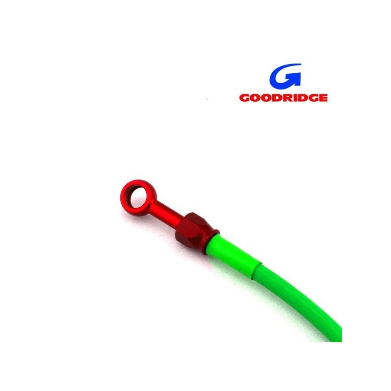 Durite Aviation 60cm VERT - Raccords ROUGE