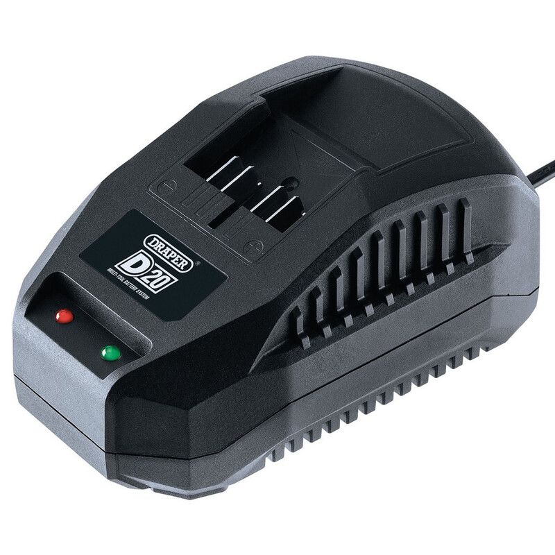 Chargeur de batterie DRAPER Li-ion D20 20 V, 2,4 A Chargeur de batterie DRAPER Li-ion D20 20 V, 2,4 A