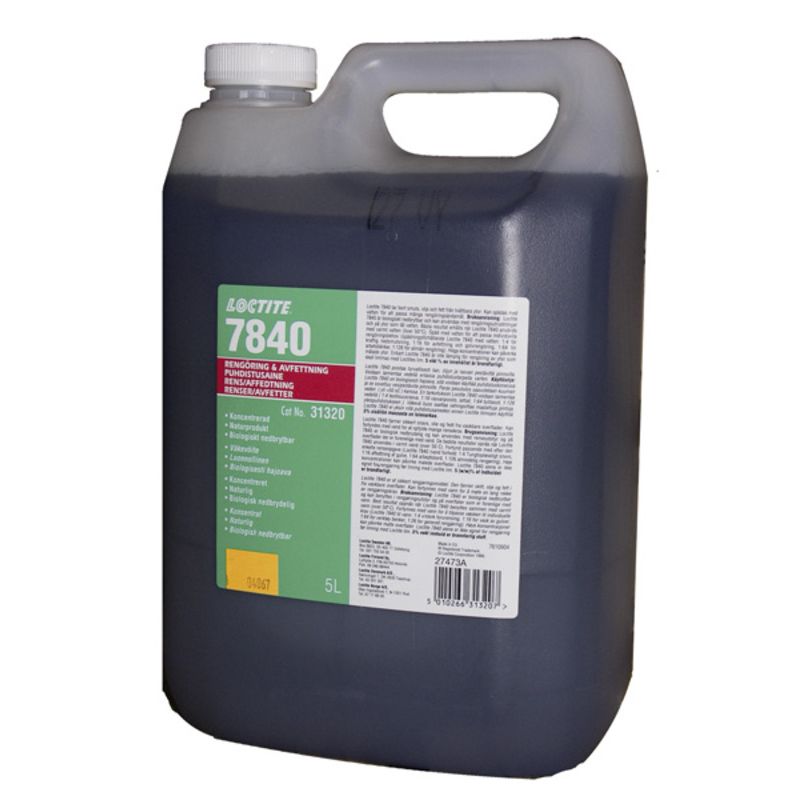 Solution dégraissante LOCTITE 7840 pour fontaine de nettoyage - 5L Solution dégraissante LOCTITE 7840 pour fontaine de nettoyage - 5L