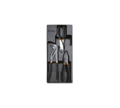 Plateau thermoformé rigide BETA avec 3 pinces