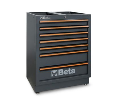 Module fixe BETA 7 tiroirs gris