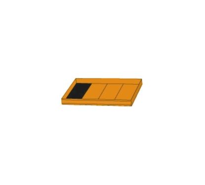 Plateau thermoformé rigide BETA avec composition d'outils - T233