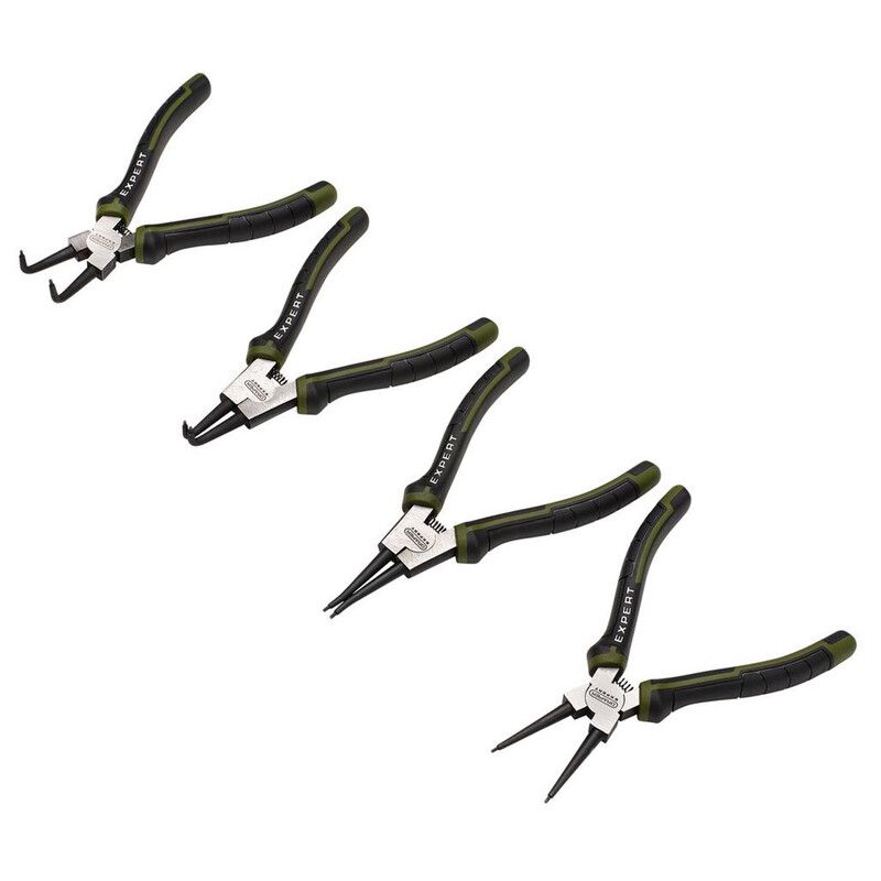 Jeu de pinces à circlips DRAPER - 180 mm (4 pièces)