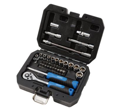 Jeu de douilles et d'embouts métriques DRAPER HI-TORQ® - 1/4" (40 pièces)