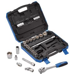 Jeu de douilles métriques DRAPER - 1/2" (24 pièces) Jeu de douilles métriques DRAPER - 1/2" (24 pièces)