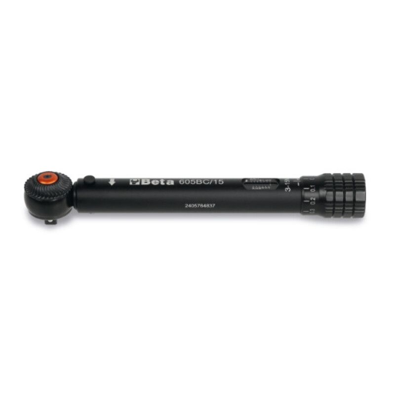 Clé dynamométrique aluminium compacte à déclenchement avec cliquet réversible BETA TOOLS Clé dynamométrique aluminium compacte à déclenchement avec cliquet réversible BETA TOOLS