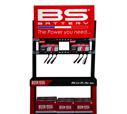 Kit présentoir BS BATTERY + deux chargeurs BK20