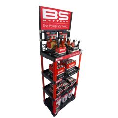 Kit présentoir BS BATTERY + un chargeur BK20 Kit présentoir BS BATTERY + un chargeur BK20
