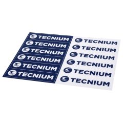 Planche autocollants TECNIUM 6 Logos fond transparent 180X125